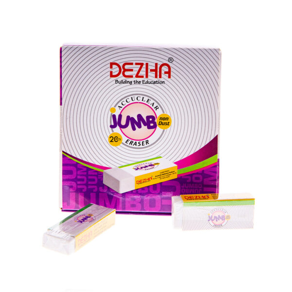 Dezha Erasers  Jumbo  White Pk 20
